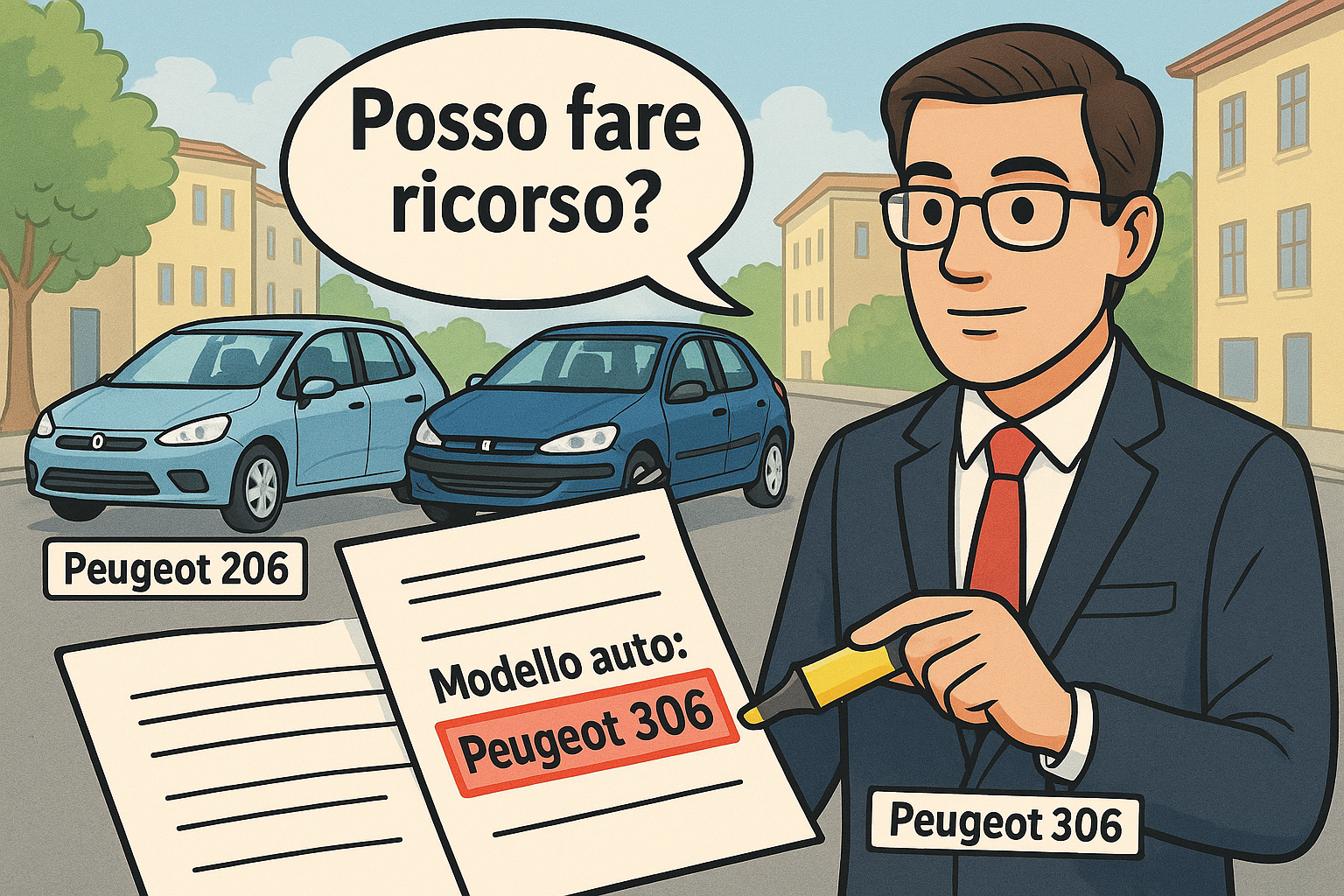 multa ricorso modello errato